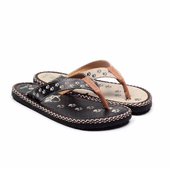 Cat Paw Flip-Flop - Calceo Line of Goby Shoes - Picture 1 of 5